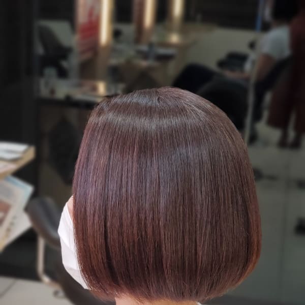 4ヶ月に1度のご褒美☆台風の前に縮毛矯正