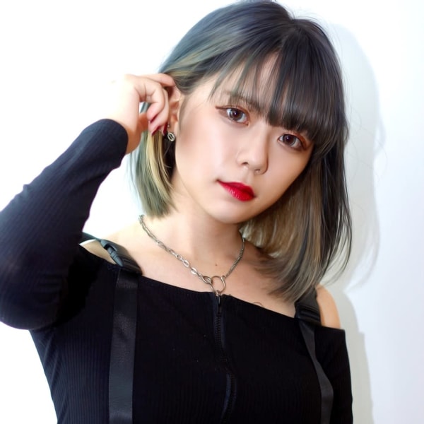 インナーカラー×ブルー×イエロー