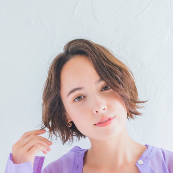 大人かわいいナチュラルショート