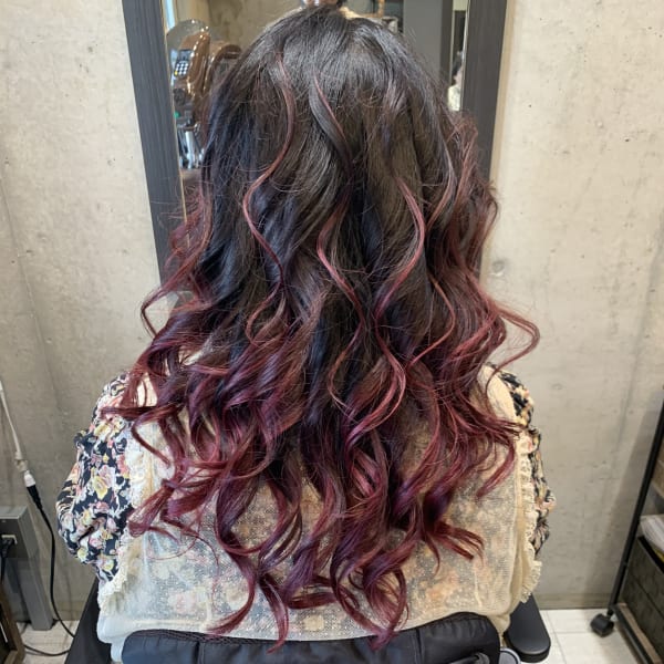 ピンクバレイヤージュ