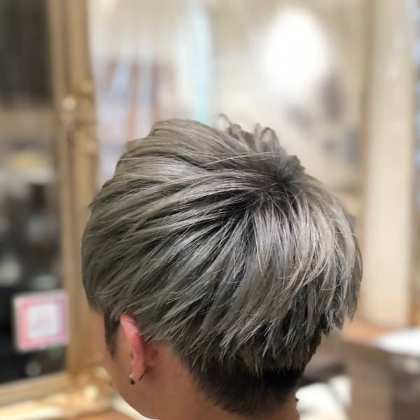 Ash中山店　堀口翼　ハイトーンシルバーマッシュ