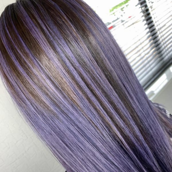 ブルーパープルバレイヤージュ|Re charm by anyhow 長岡南七日町店