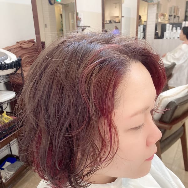 インナーカラー×ソフトウルフ