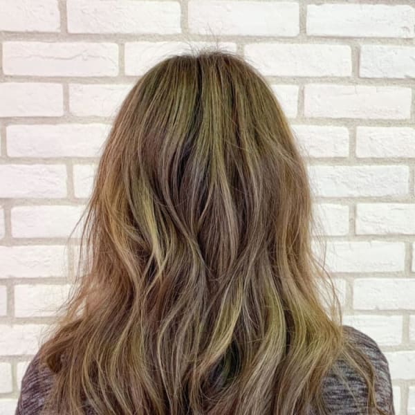 【透明感】ハイライト×グレーベージュ Ash十日市場店