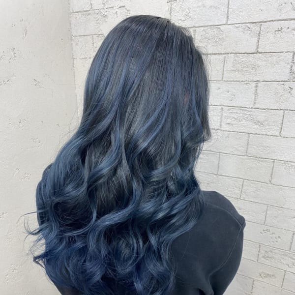 ダークカラーネイビーバレイヤージュ12650円