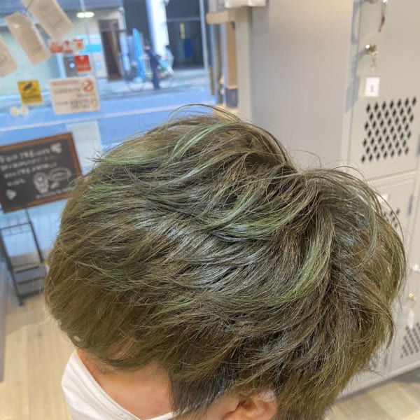 メンズのオススメ順 30代 マッシュ グラデーションカラーの髪型 ヘアスタイル 楽天ビューティ