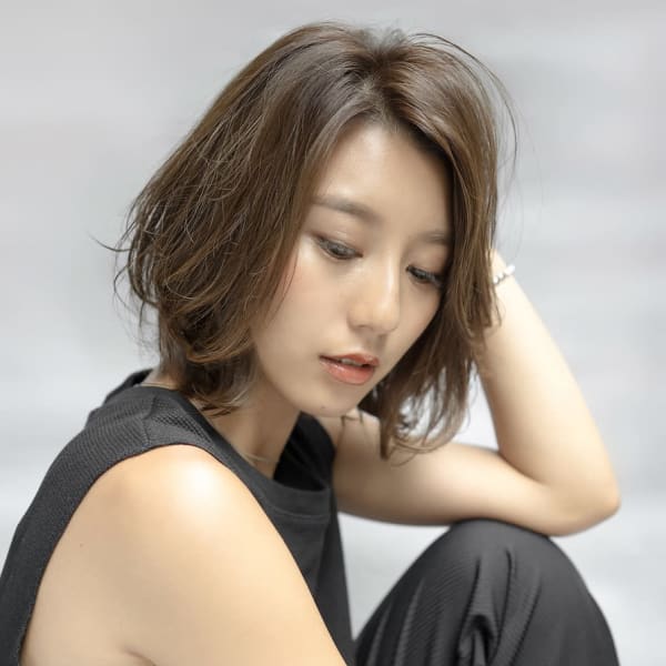 大人のゆるめレイヤーボブ【銀座/有楽町】30代40代50代|銀座 Respia