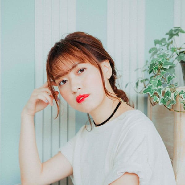 編み込みポニー