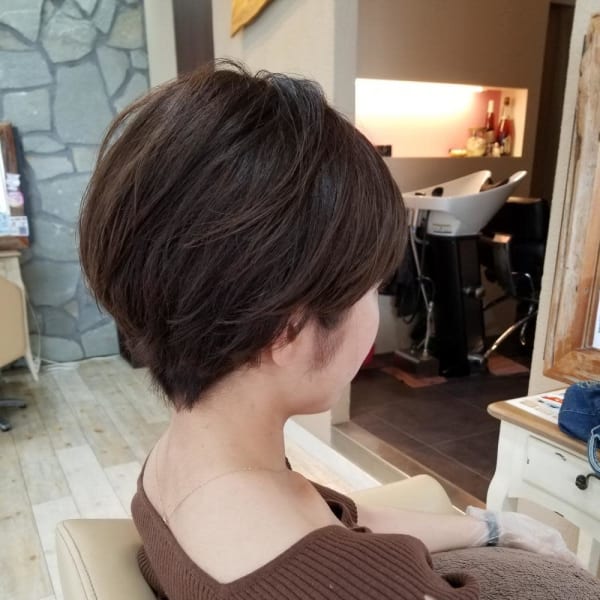 ショート×くせ毛