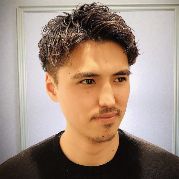 ツーブロックショート