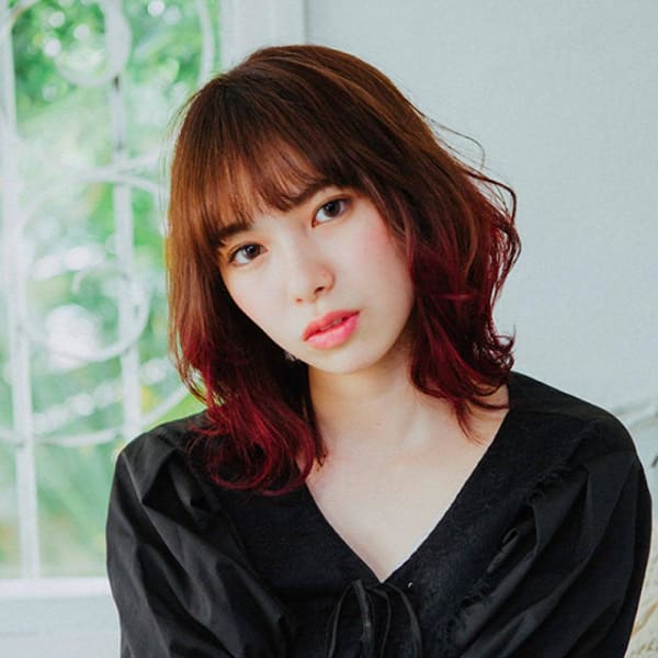 キュート裾カラー