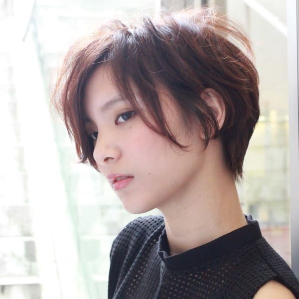 マッシュウルフショート Renjishi Aoyama レンジシ のヘアスタイル 美容院 美容室を予約するなら楽天ビューティ