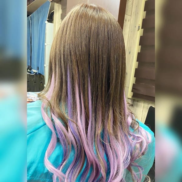 ハロウィンカラーエクステ