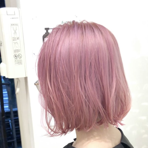 オススメ順 10代 カラー ボブ レッド ピンクの髪型 ヘアスタイル 楽天ビューティ