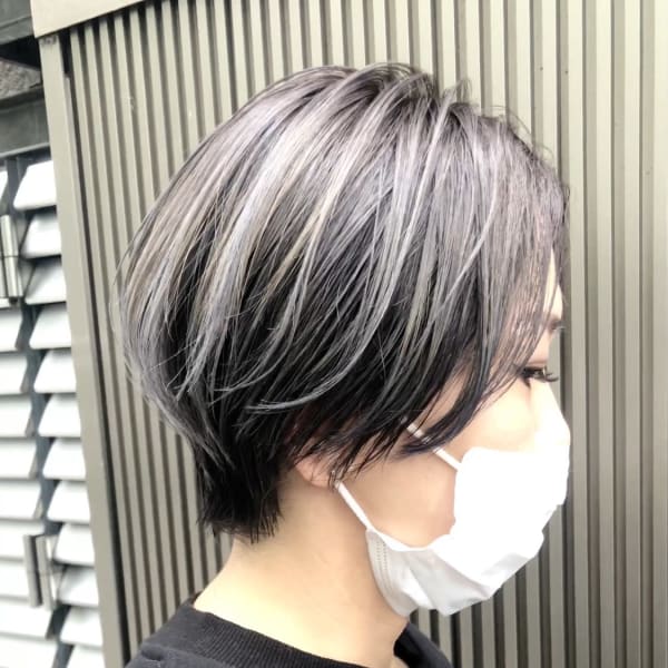 オススメ順 クール グラデーションカラー ショートの髪型 ヘアスタイル 楽天ビューティ