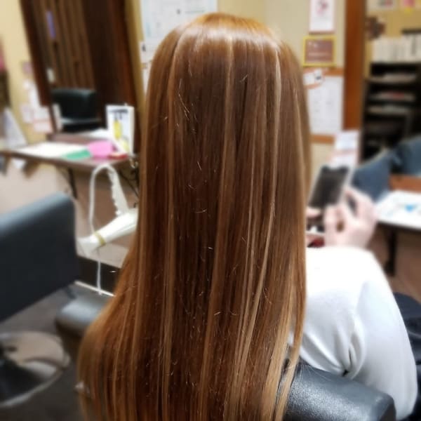 ロングエクステ80本ハイライト