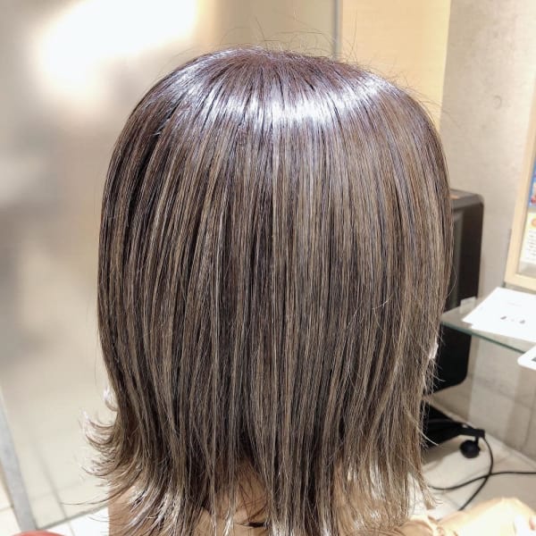 オススメ順 40代 グラデーションカラー ミディアムの髪型 ヘアスタイル 楽天ビューティ