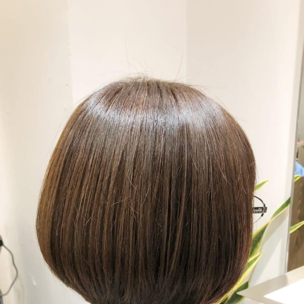 プリっと可愛い大人のマッシュボブ
