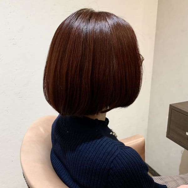 レッドピンク系ボブ