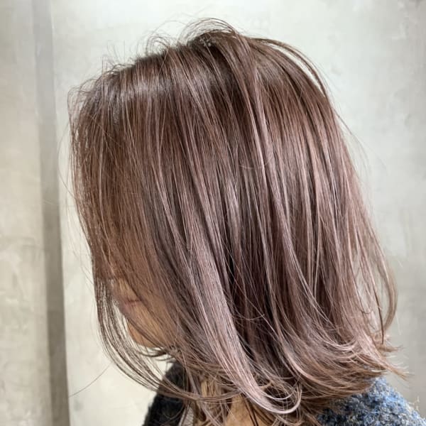 【No.06HWS】外ハネBob×シアラベンダーpink