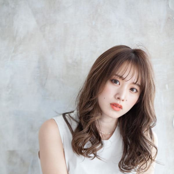 セミロングデジタルパーマ