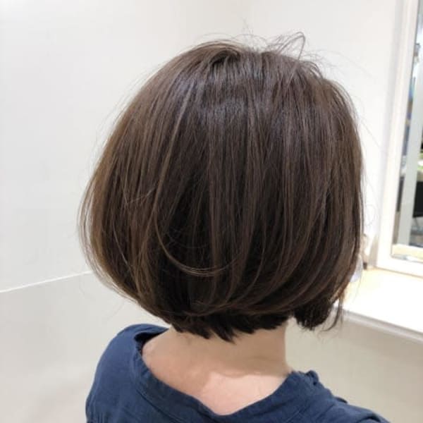 丸みのあるボブ