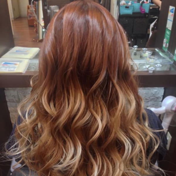 外国人風グラデーション◎馴染みエクステ