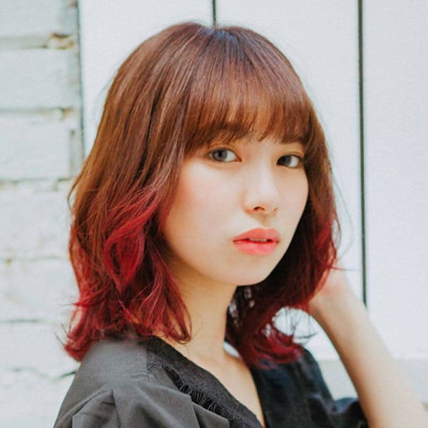 キュート裾カラー