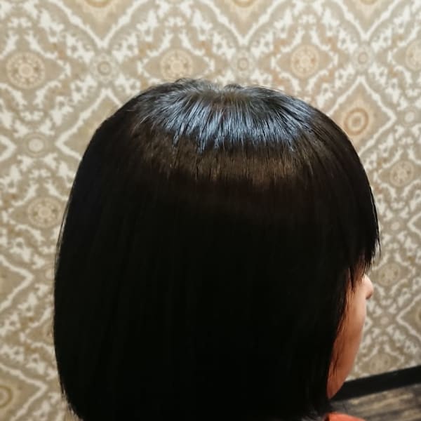 天然ヘナインディゴの重ね塗り