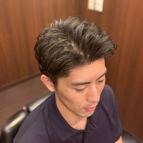 メンズ 髪型 40代パーマ