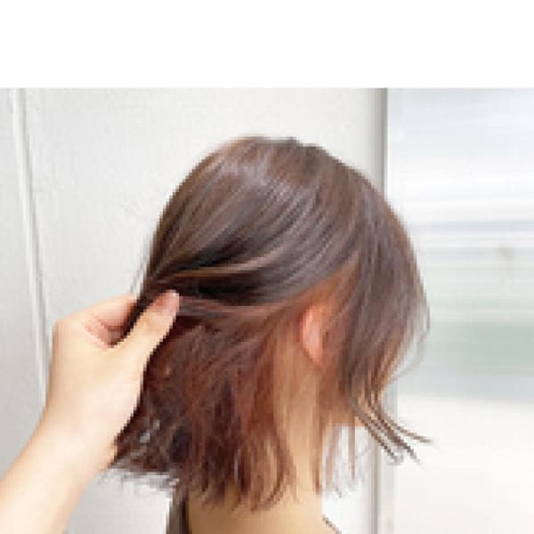 ハイライト×インナーカラー×ボブ