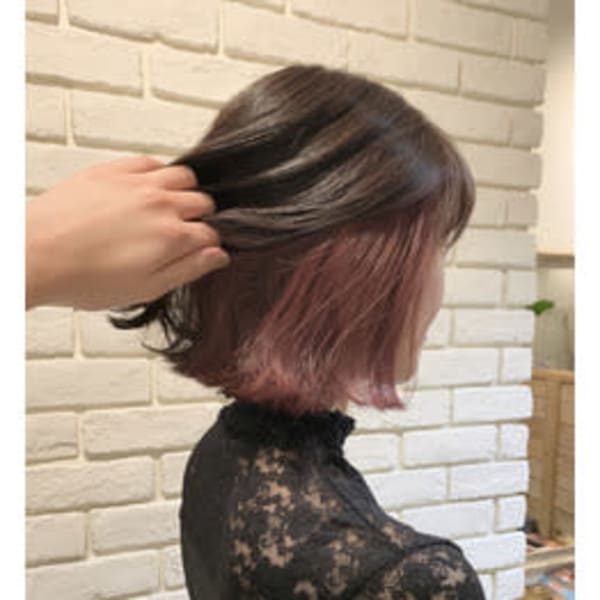 インナーカラーでボブに個性を☆grandage北千住