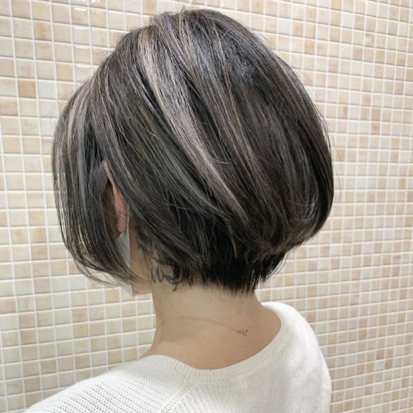 ★ショートボブ×コントラストハイライト★