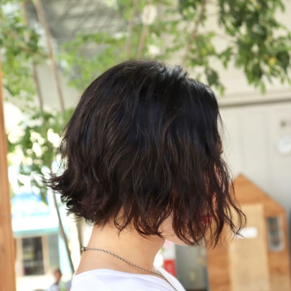 ボブ×スパイラルパーマ