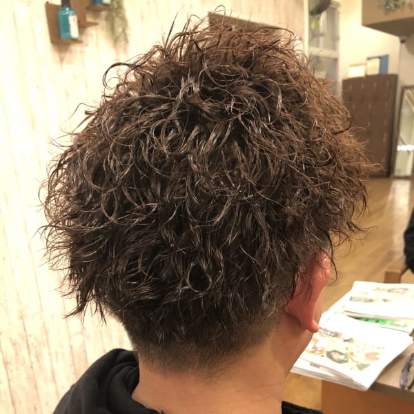 ツーブロック×ツイストスパイラル