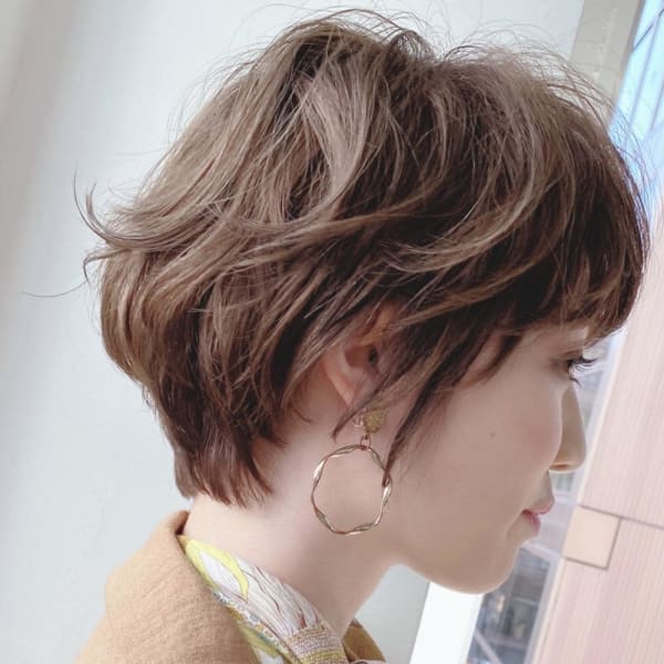 人気NO1小顔ハンサムショート