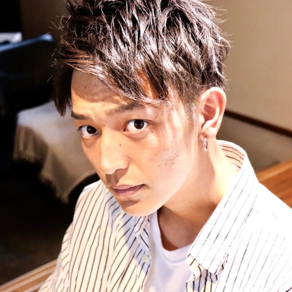 ウェーブアップバング|Men's Hair SPICE 鍋島