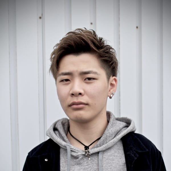 ジェットモヒカン風ショート|Men's Hair SPICE 夢咲店