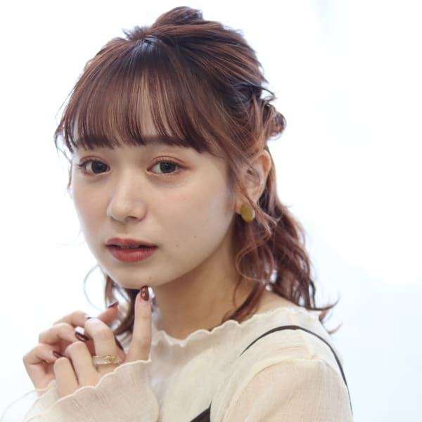 ミディアム☆ハーフアップ×ヘアアレンジ