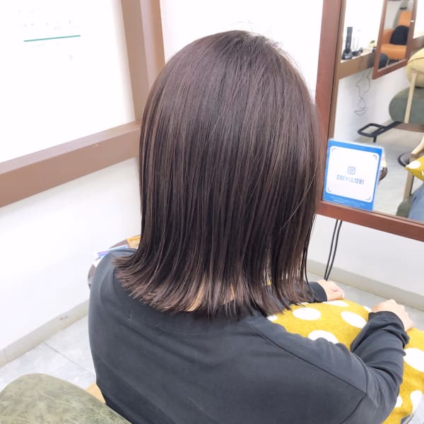 ツヤぱっつんボブ