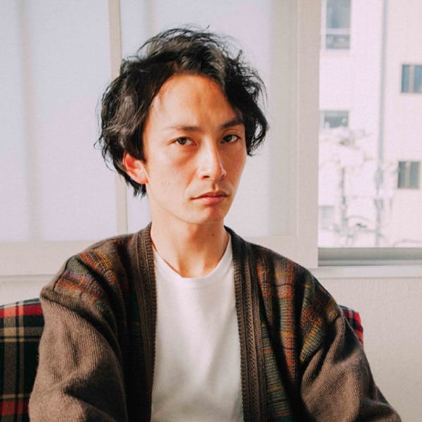アップバングパーマショート