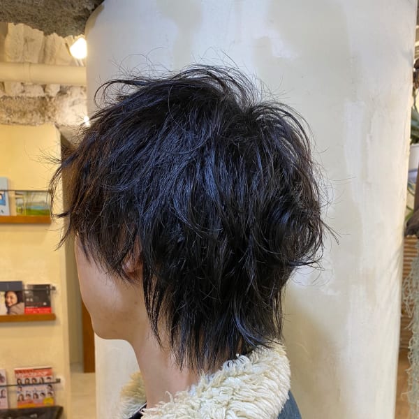 クールマッシュウルフ ニュアンスパーマ