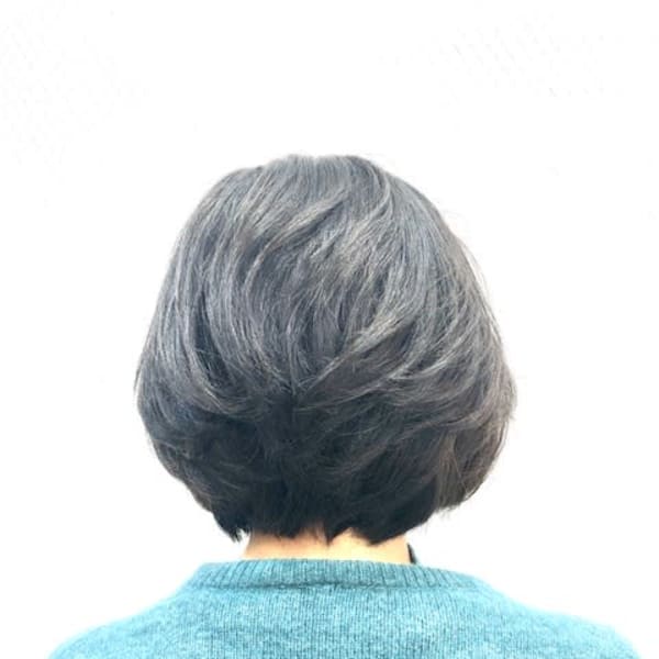 濡れ髪/ルーズヘア/無造作パーマ/ミディアム/ショートボブ