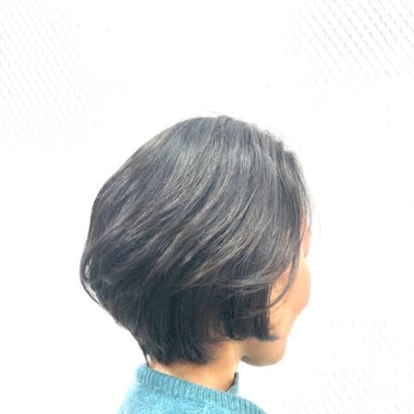 濡れ髪/ルーズヘア/無造作パーマ/ミディアム/ショートボブ