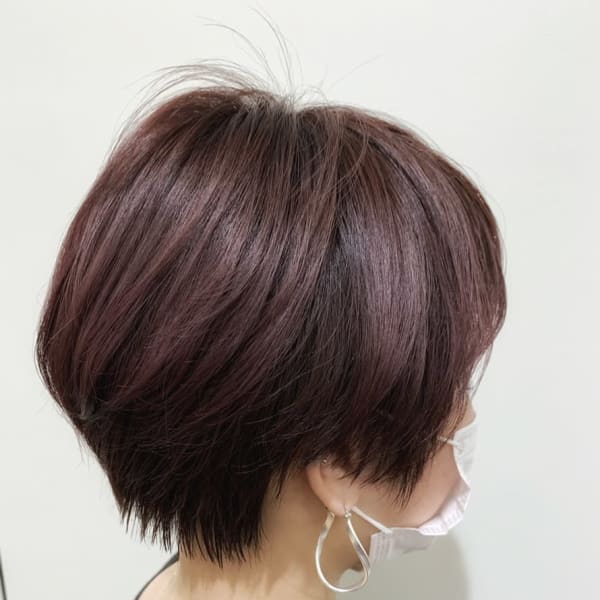 ベリーピンク_ハンサムショート