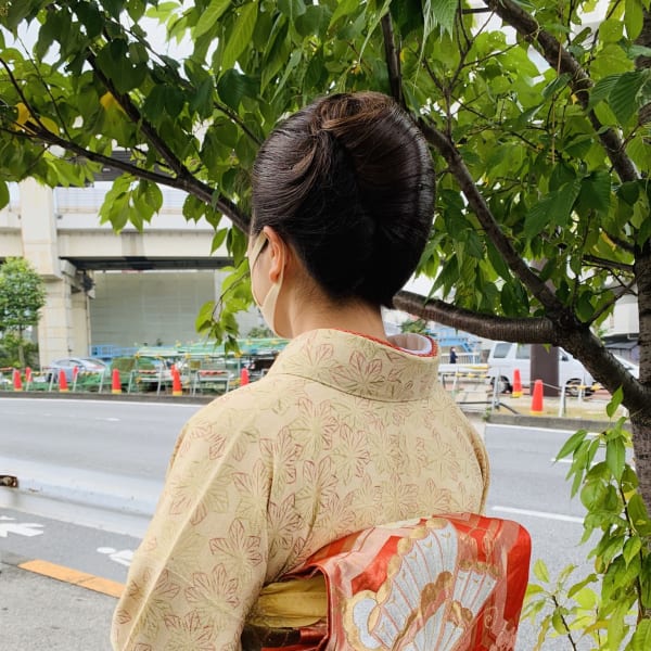 訪問着着付けヘアセット