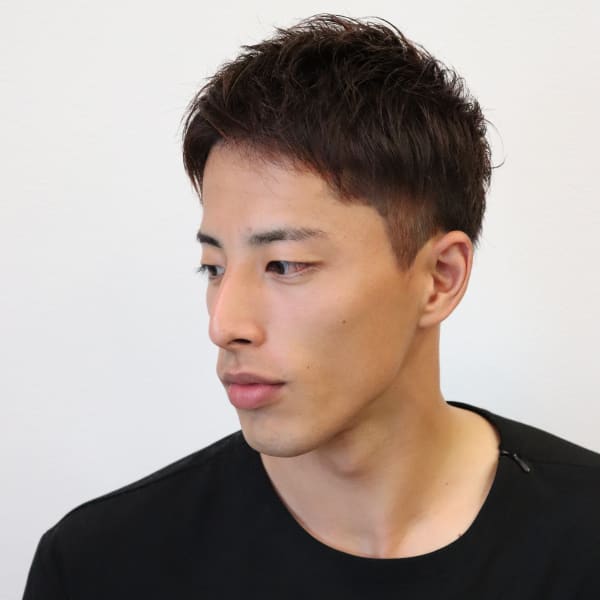 ツーブロアップバング