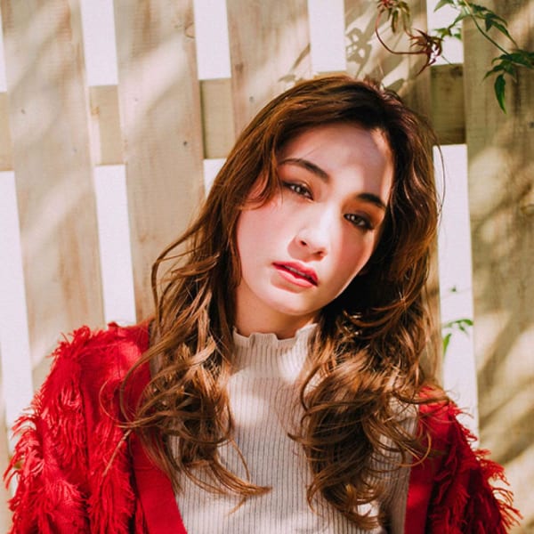 前髪なしラフウェーブ