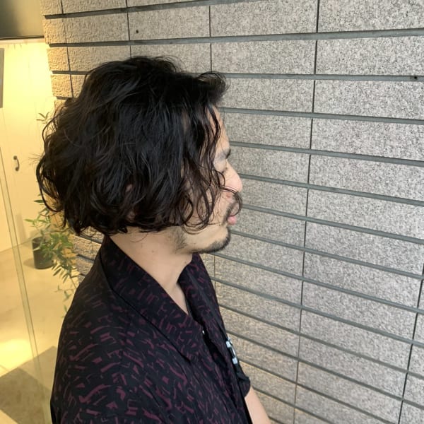 ルーズヘア  ウェーブパーマ センターパート|OAK あざみ野店