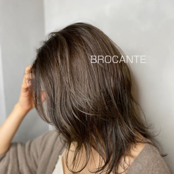 ココアブラウン スモーキーカラー レイヤー シースルーカラー